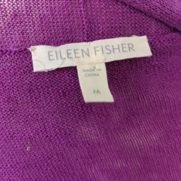 Eileen Fisher short sleeve open cardigan M - Picture 4 of 4
